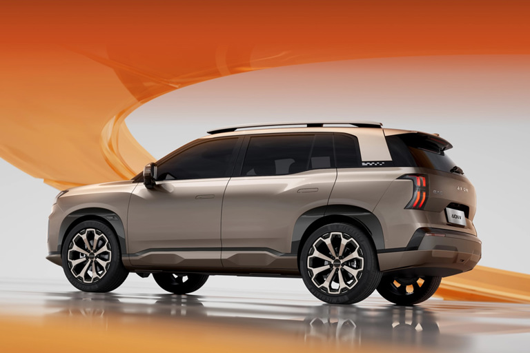 GAC AION V: Design exterior robusto